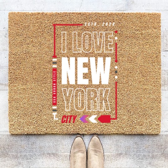 T ShirtI love new york Coir Doormats