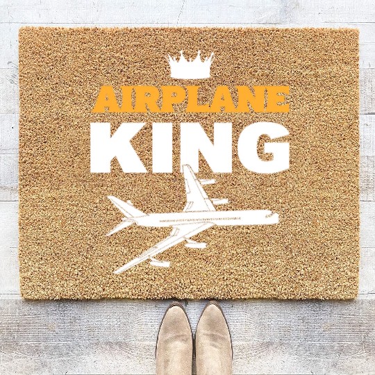 Airplane King Soldiers Or Armed Forces Gift Coir Doormats