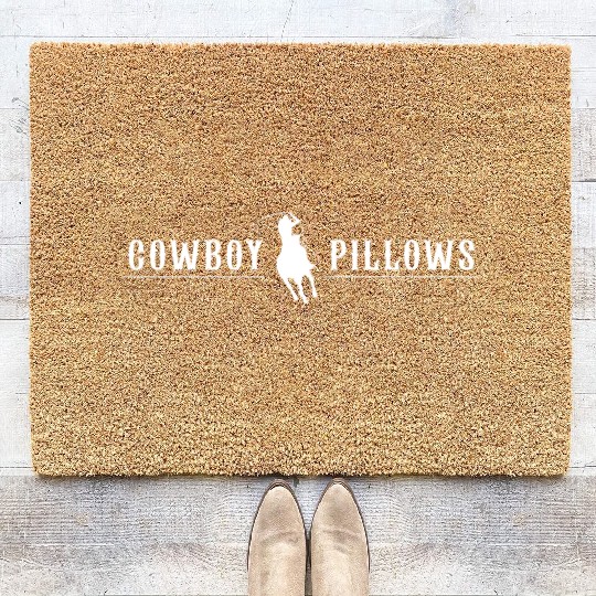 Cowboy Pillows Southern Girl Texas Lady Funny Coir Doormats