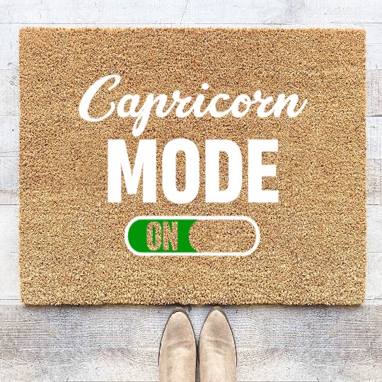 Capricorn Mode On Funny Horoscopes Astrophysics Coir Doormats