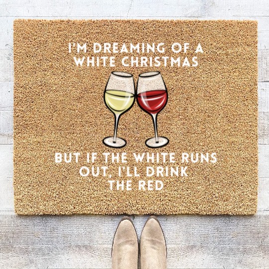 Dreaming of a white christmas - or maybe red Coir Doormats