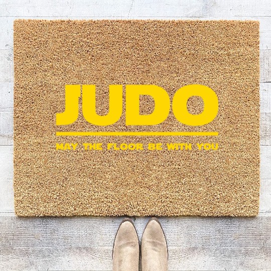 Judo Funny Coir Doormats Japanese Martial Art Wrestling Judo