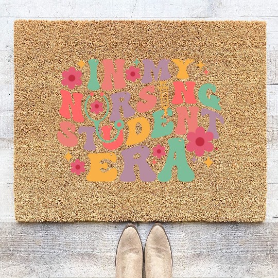 In My Nursing Student Era School Nurse Future Coir Doormats
