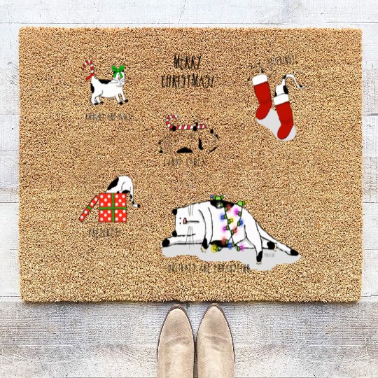 Holidays are Exhausting. Merry Christmas! Coir Doormats