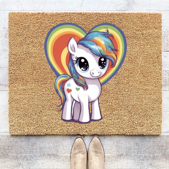 Love Pony Coir Doormats