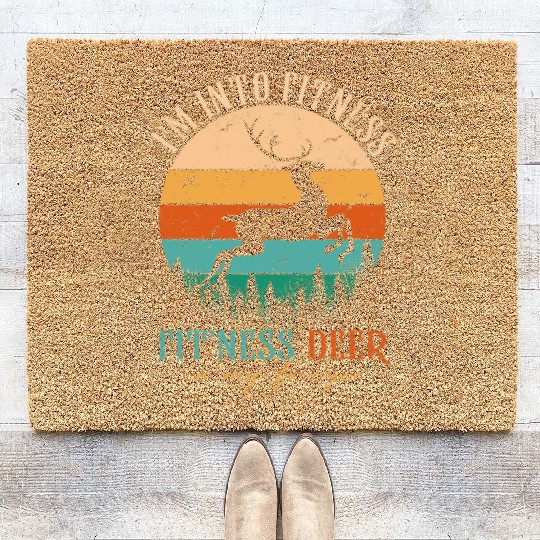 Hunting-Coir Doormats I'm Into Fitness Deer Freezer Funny