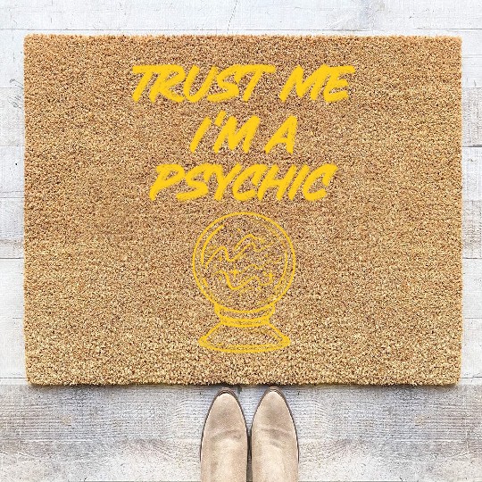 Psychic Astrology Astronomer Coir Doormats