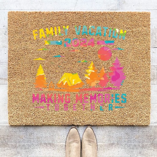 Summer Family Vacation Making Memories Coir Doormats