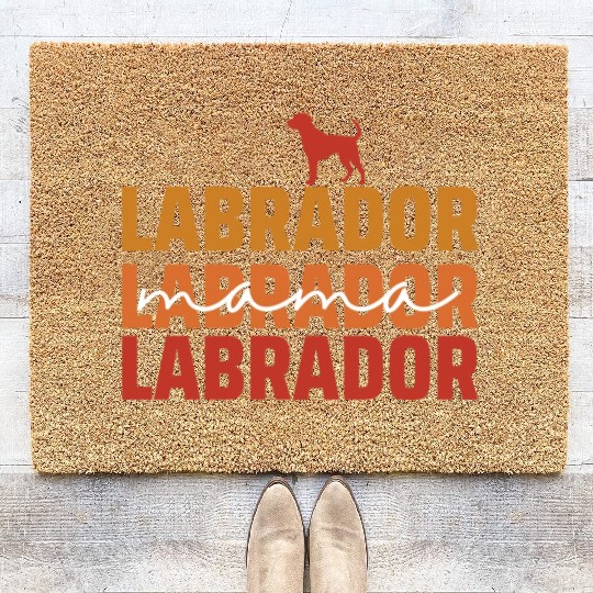 Labrador Mama Dog Lover Mother Coir Doormats