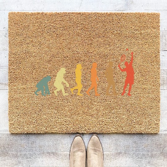 Tennis Evolution vintage retro Coir Doormats
