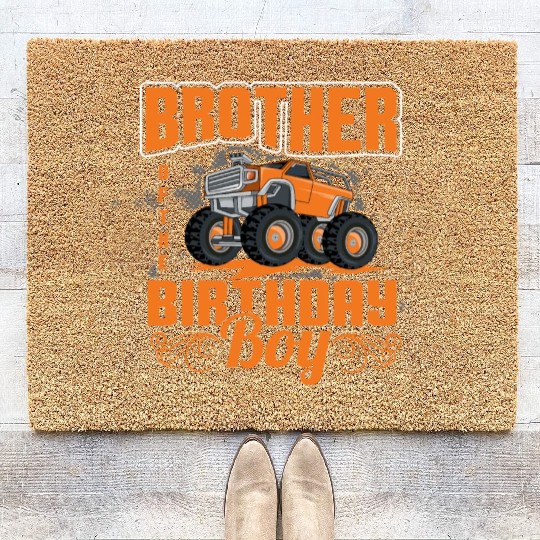 BROTHER OF THE BIRTHDAY BOY Coir Doormats