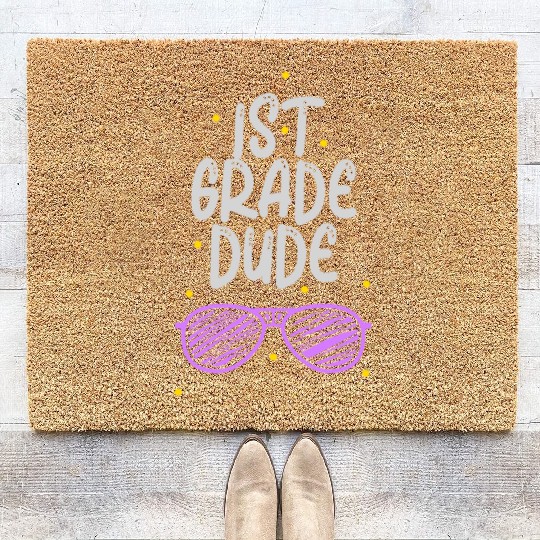 Kindergarten Teacher Funny Student 1st Graduation Coir Doormats