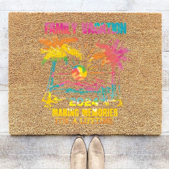 Family Vacation 2024 Making Memories Coir Doormats