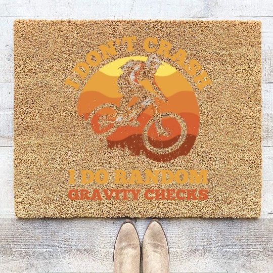 Daredevil Cyclist Coir Doormats