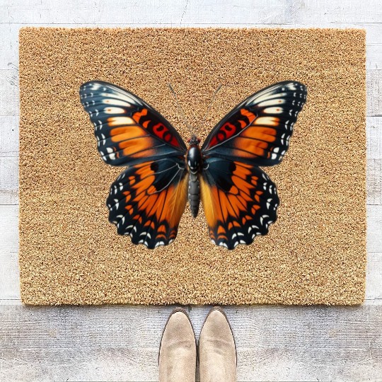 Butterfly Colorful Enchanting Delicate Insects Coir Doormats