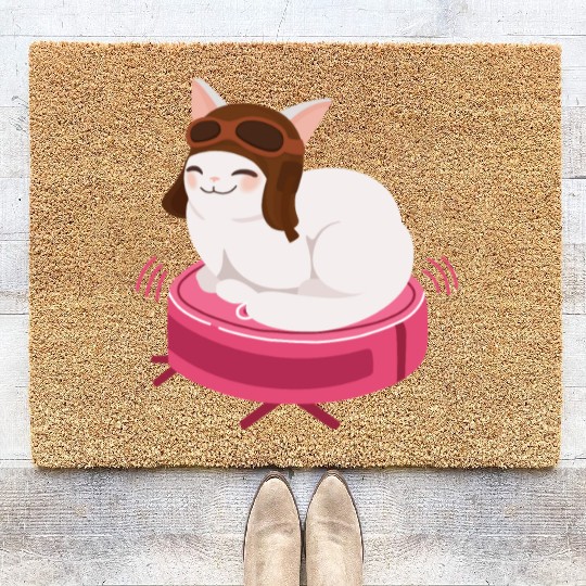 Robot Vacuum Cleaner Cat Robot Coir Doormats