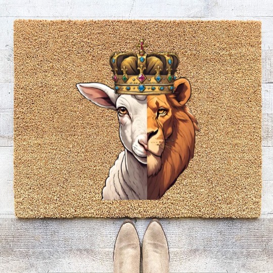 Lion, Lamb, King Coir Doormats
