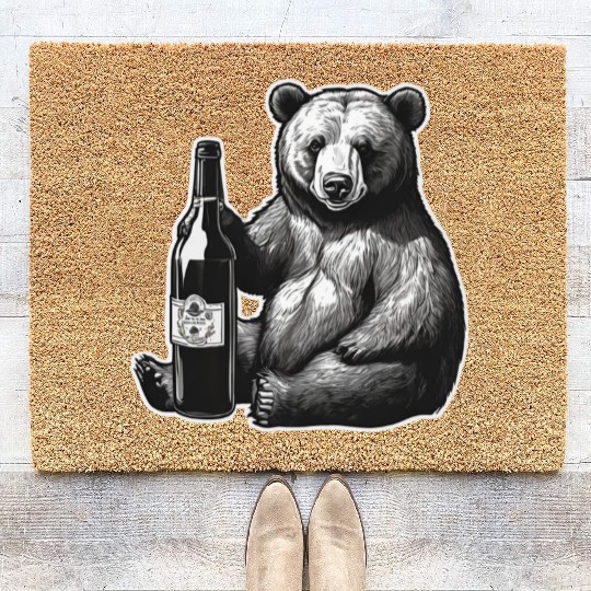 grizzly bear Coir Doormats