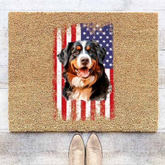 bernese mountain dog Coir Doormats