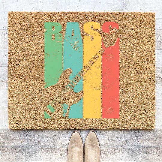 Bass Guitar Coir Doormats