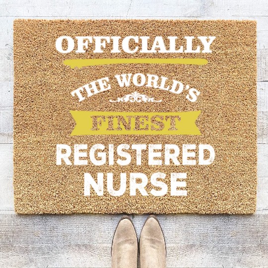 The World's Finest Registered Nurse Coir Doormats