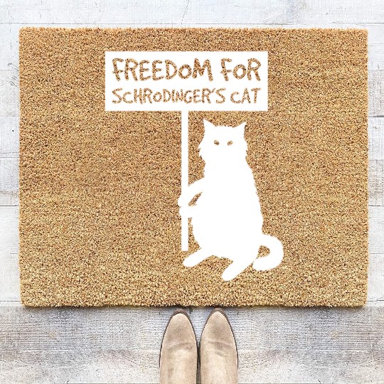 Cute kawaii cat Coir Doormats