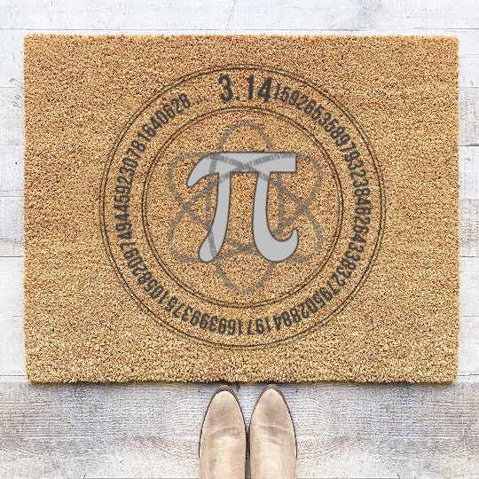 Pi Symbol Math Equations Happy Pi Day Coir Doormats