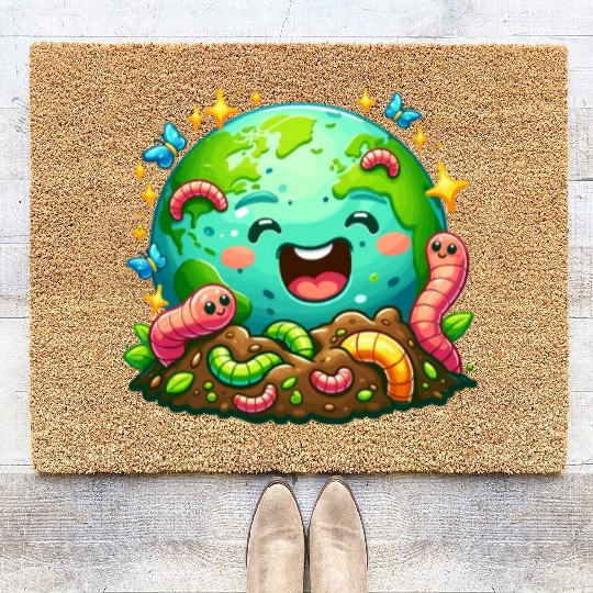 Worm Farming Earthworm Gardener Vermiculture Coir Doormats