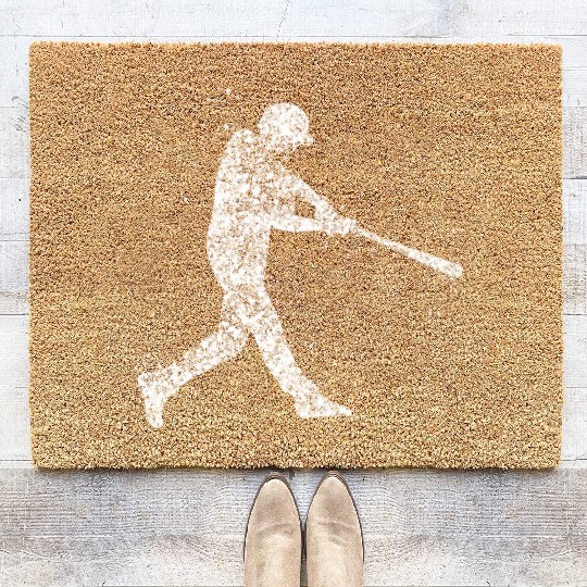 Baseball Pitcher Coir Doormats