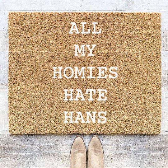 AMHHH White Text Coir Doormats