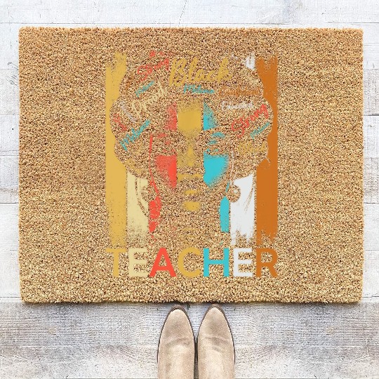 Black History Teacher Coir Doormats African American Women