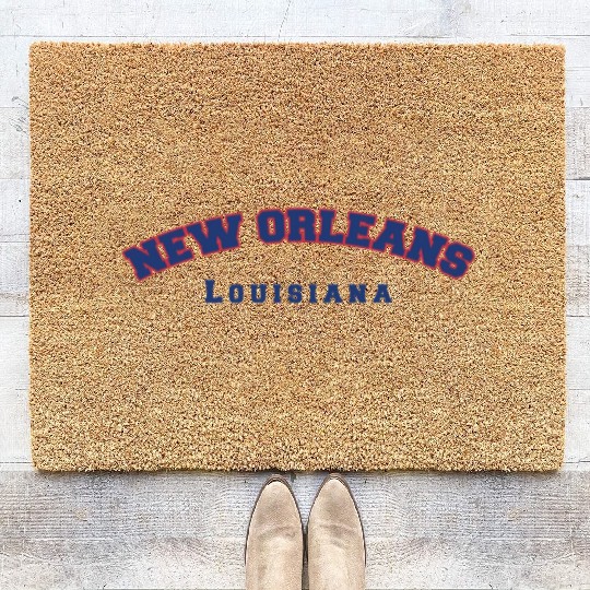 New Orleans Louisiana Coir Doormats