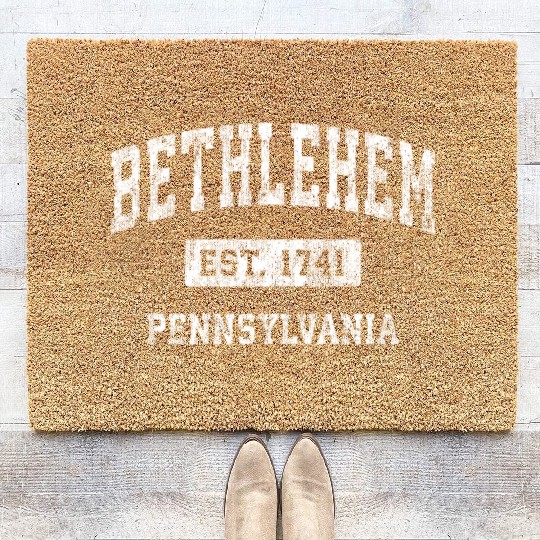 Bethlehem Pennsylvania Pa Established Sports Coir Doormats