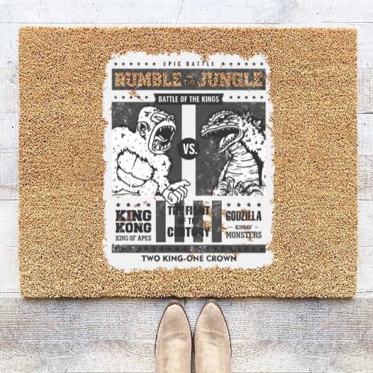 nature animal dragon design godzila reptile Coir Doormats