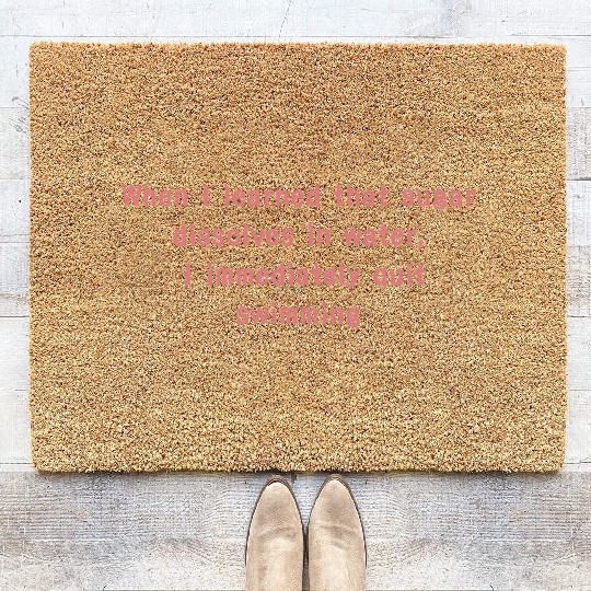 Sayings about self-confidence, self-love sayings, Coir Doormats