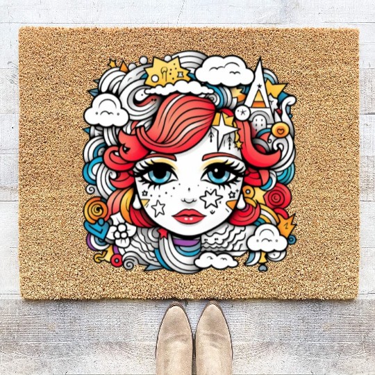 Celestial girl Coir Doormats