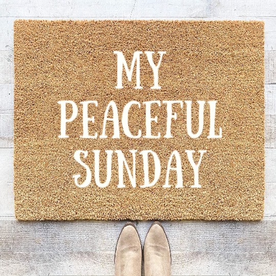My Peaceful Sunday Coir Doormats