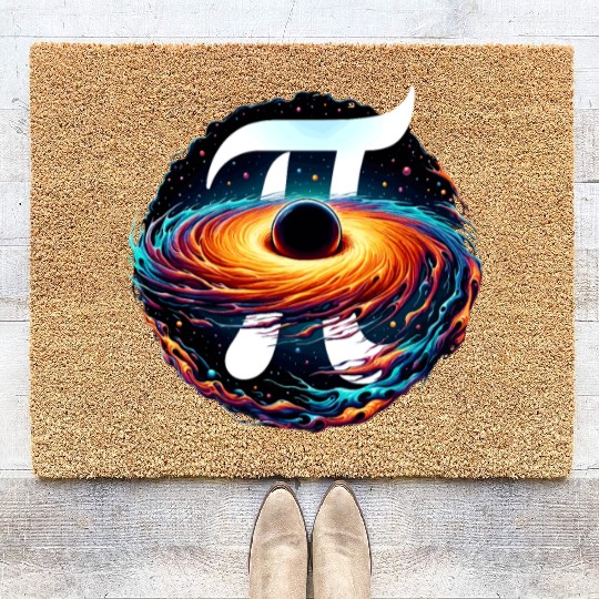 Funny Pi Day 2024 3,14 Pi Number Symbol Math Coir Doormats