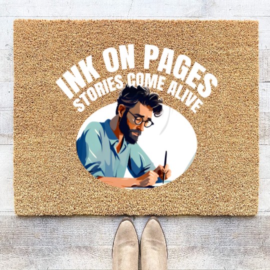 Ink on Pages Stories come alive Coir Doormats