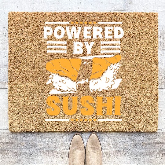 Japanese Roll Maki Cuisine Coir Doormats