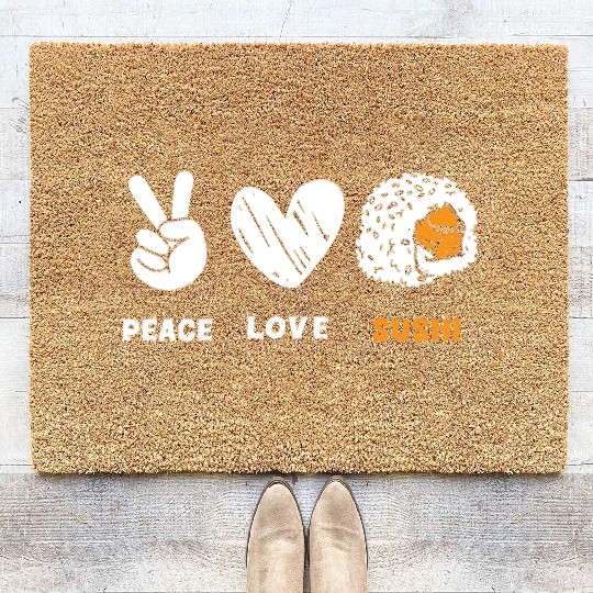 Japan Delicious Maki Chopsticks Coir Doormats