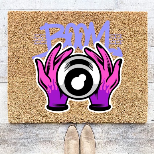 Quirky Quips: Cartoon Comedy Couture Coir Doormats
