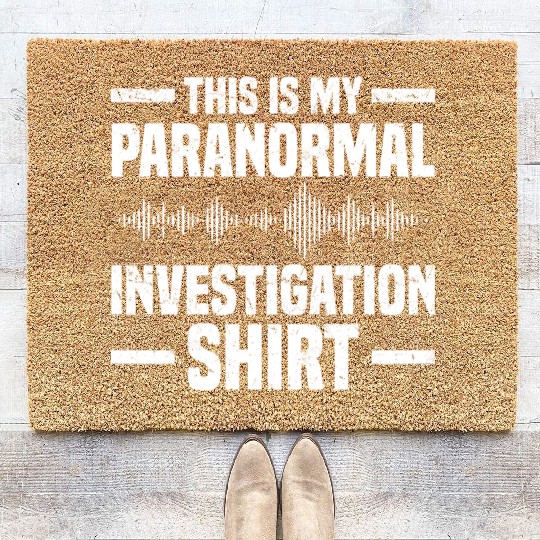 Ghost Hunters | Ghost Paranormal Ghost Gifts Coir Doormats