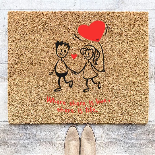Tenues assorties pour elle et lui Coir Doormats
