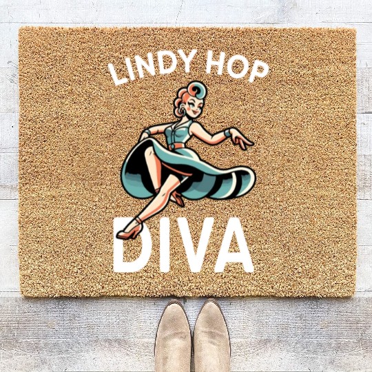 Lindy Hop Dancer Embraces Swing Dance Moves in Coir Doormats