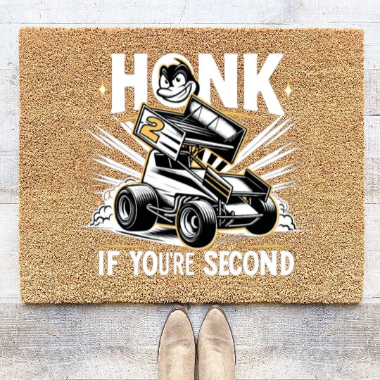 Sprint Car Mom Dirt Track Racing Racing Race Day Coir Doormats