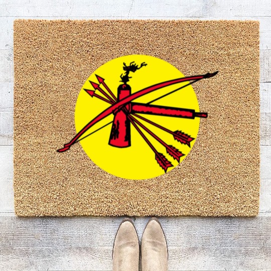 The Great Seal of Choctaw Nation of Oklahoma Coir Doormats