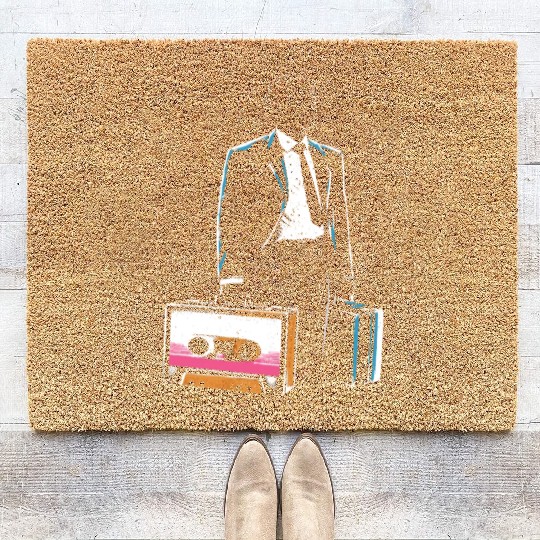 Cassette Tape Dad Retro Music Lover Coir Doormats