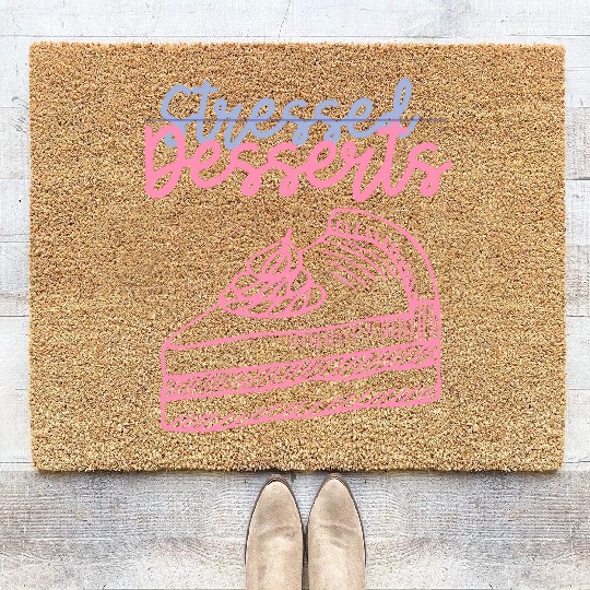 Not Stressed but Desserts: Mental Health Coir Doormats