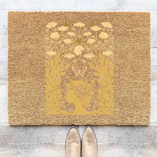 Fairy Butterfly Fairycore Naturecore Coir Doormats